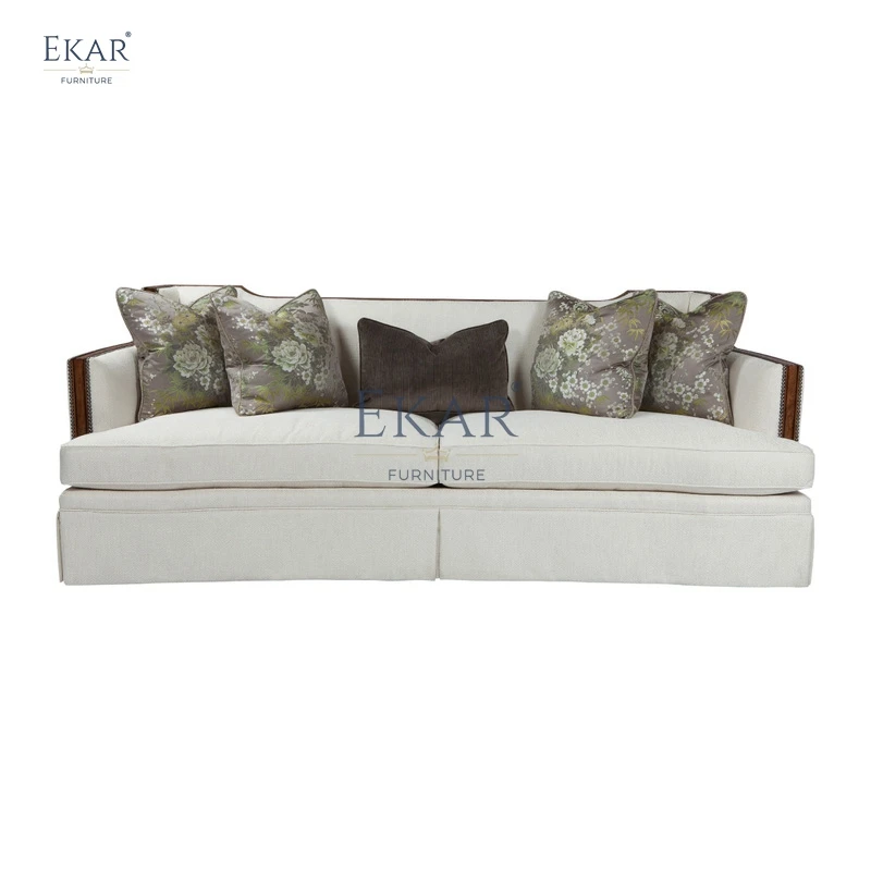 Modern fabric sofa for living room, villa, apartment - comfortable and stylish