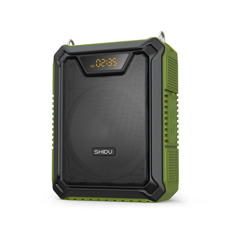 M808 Output Power 18Watts SHIDU Sound System IPX 5 Waterproof Loudspeaker Tourist Guider Amplifier with Wired Mic Headset