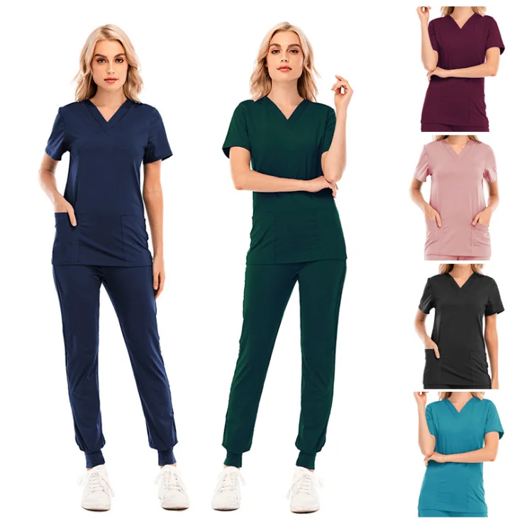 Wholesale Beauty Nurse Uniform Medical Scrub Spandex Stretch