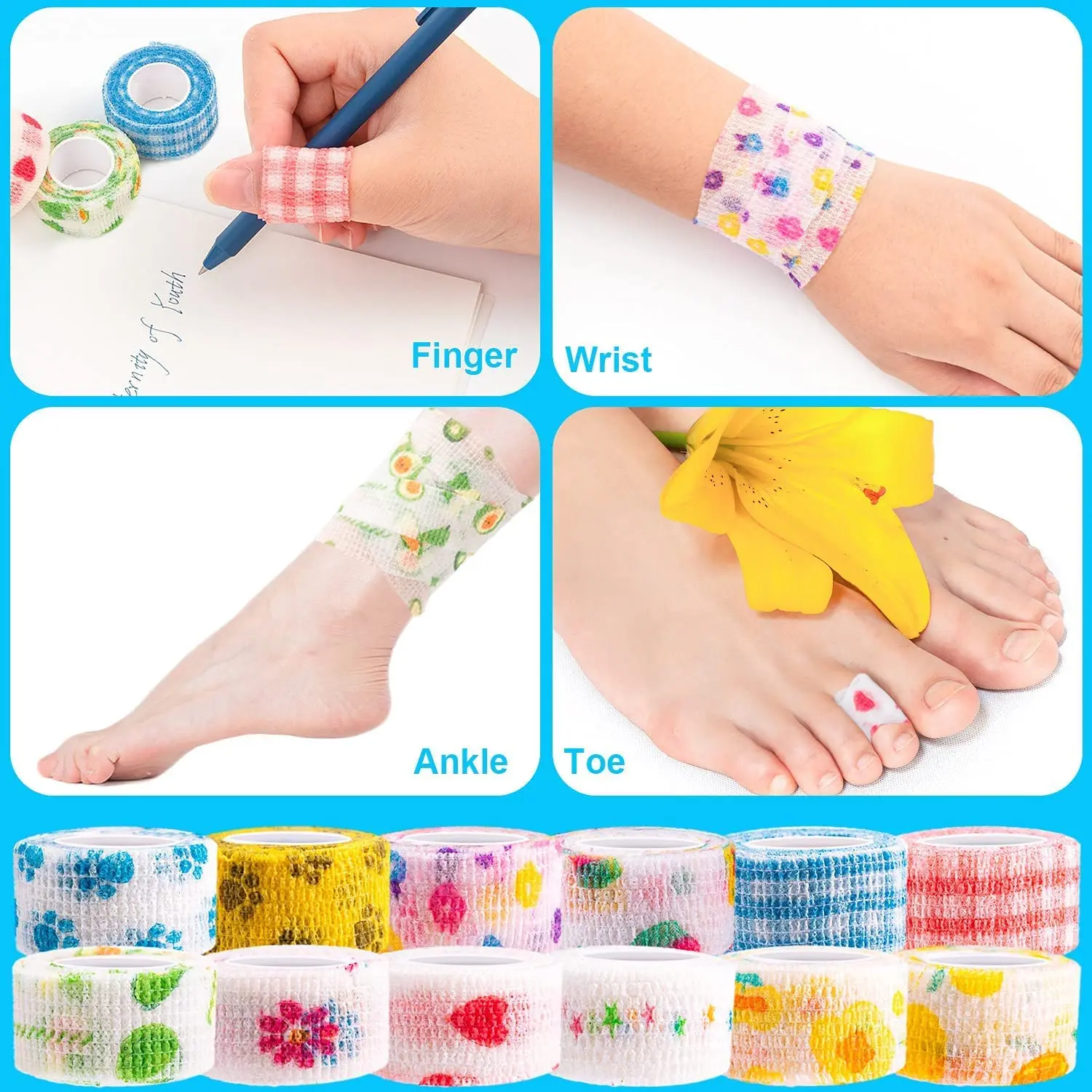 Customizable Loveable Finger Sprain Swelling Elastic Sweatproof