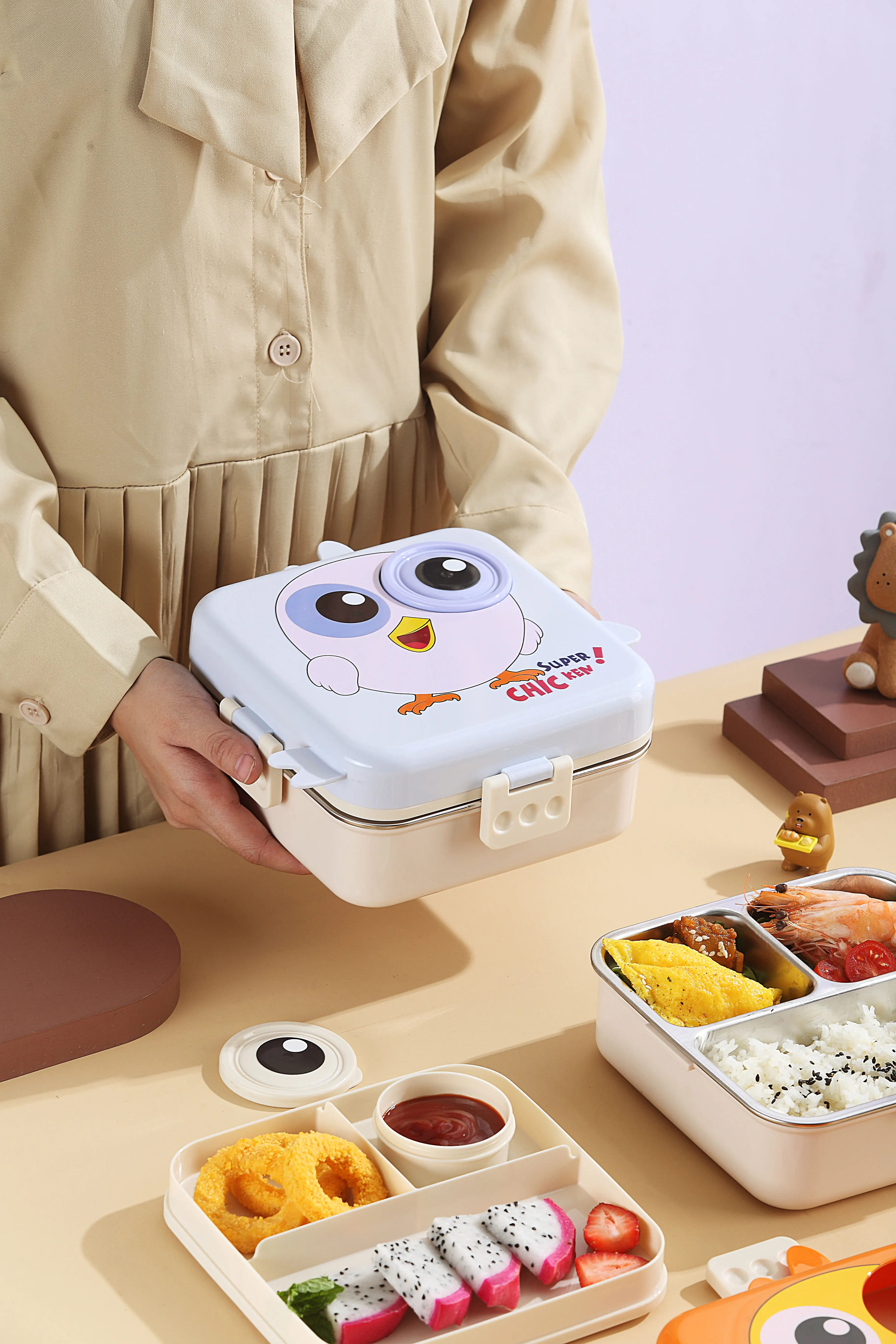 Chic Bento Lunch Box for Kids