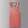 RedZJ618Little girl's cotton wrinkle cross belt pure cotton