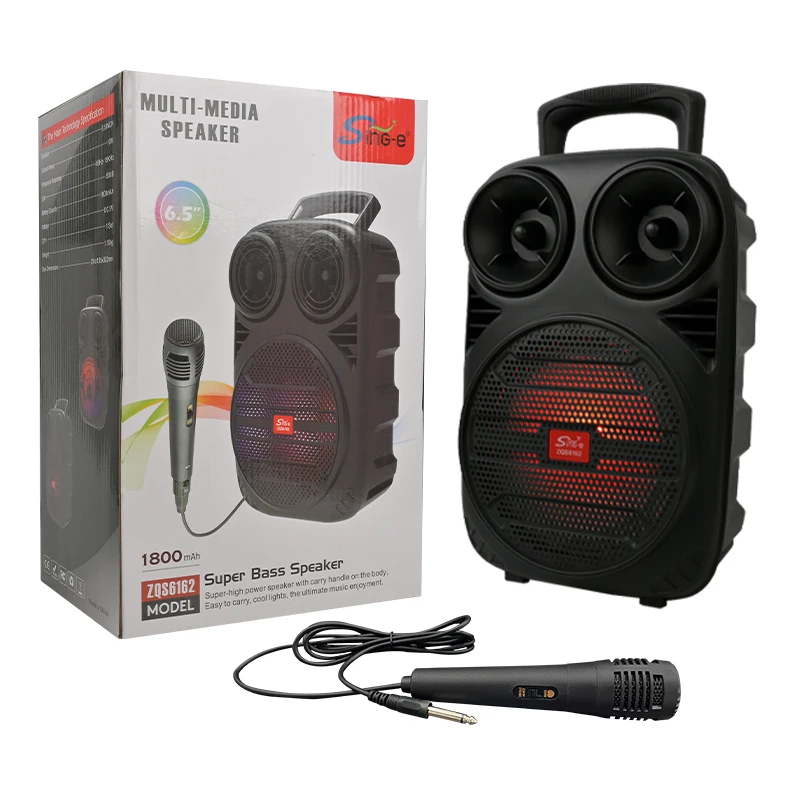 wireless speaker❤️ Sing-e ZQS6165 Portable Bluetooth Speaker with RGB LED Light