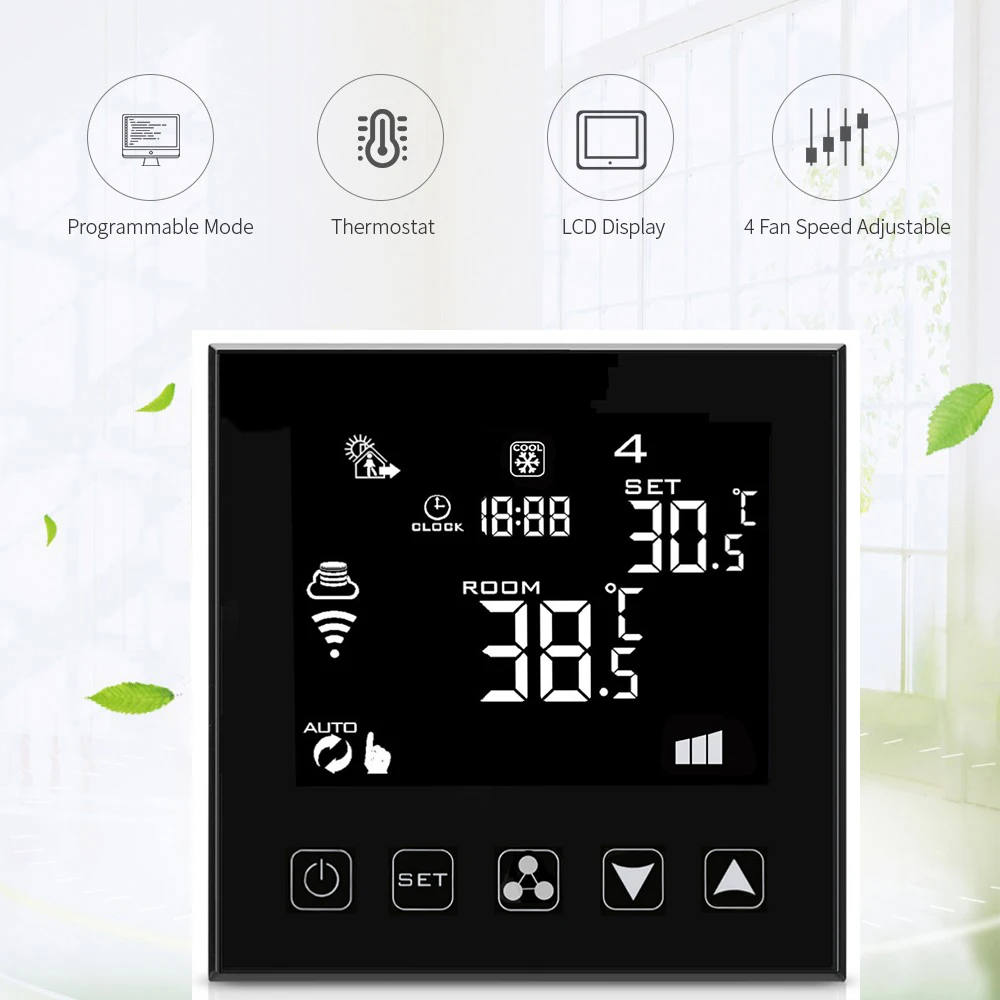 Smart Programmable WiFi Thermostat 12V for Gas Boiler Underfloor Water Heating Controller Alexa Voice Kit