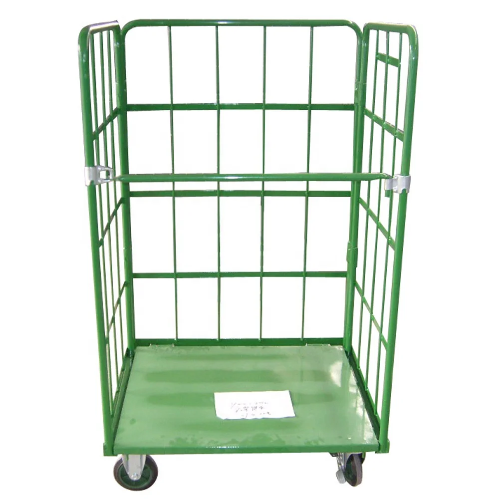 Platform Logistics Transport And Storage Trolley Steel Warehouse Roll ...