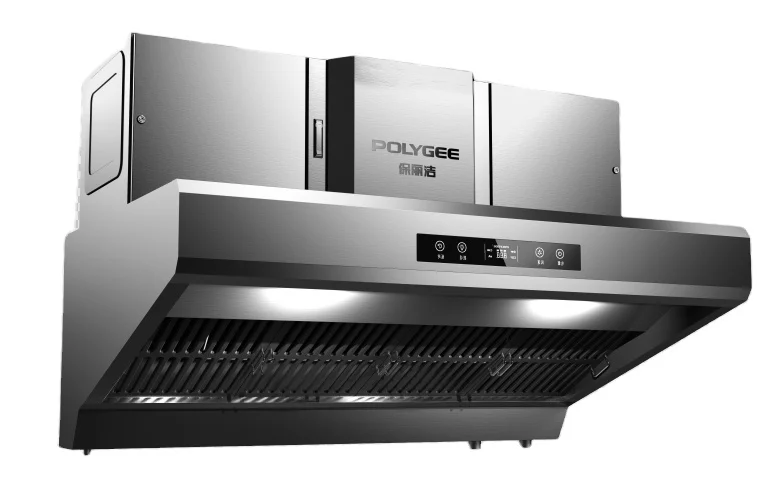 Polygee Commercial Esp Restaurant Kitchen Exhaust Hood For Heavy Smoke
