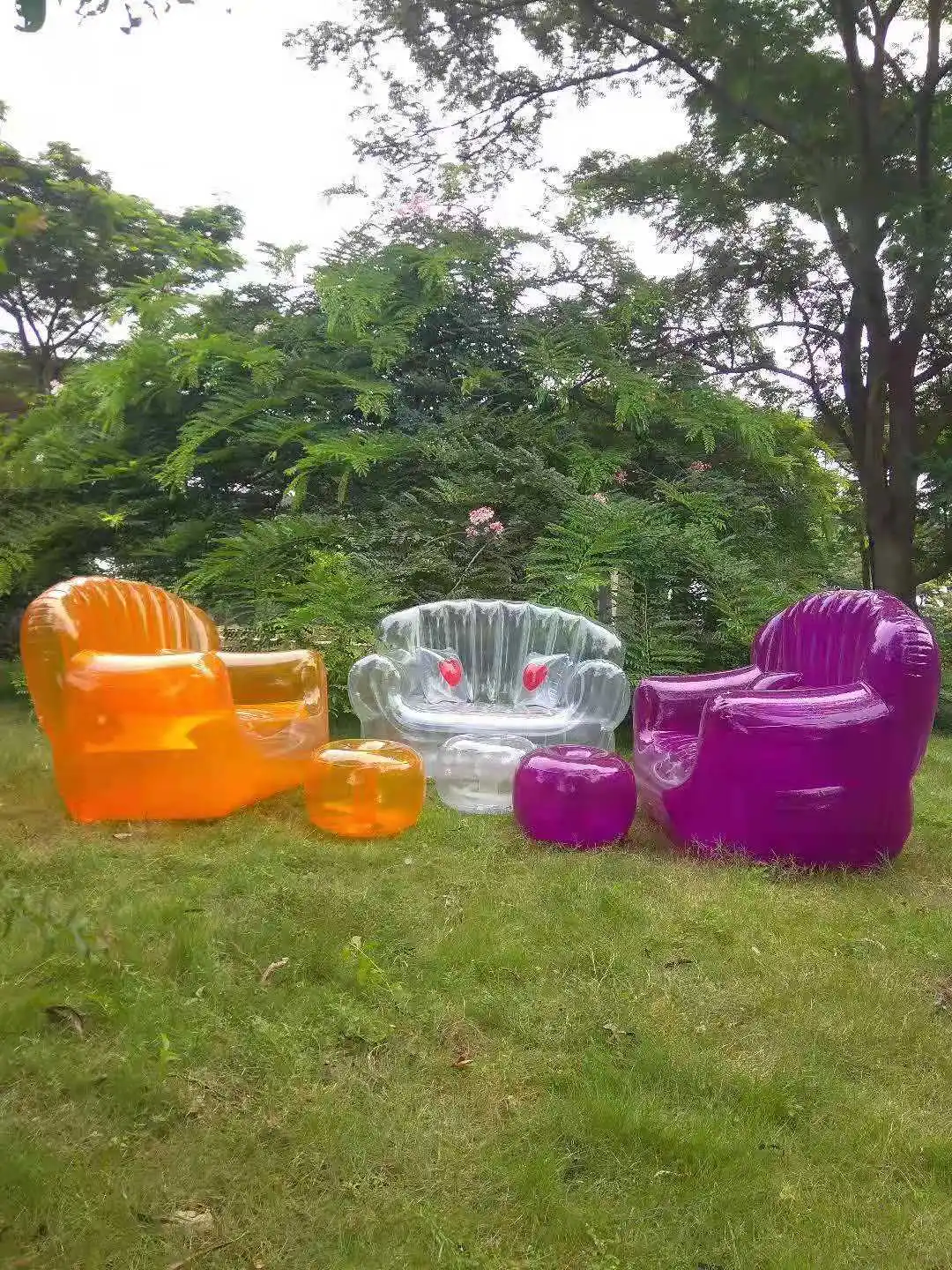 Cheap Portable Relaxing Bubble Inflatable Lounger Couch