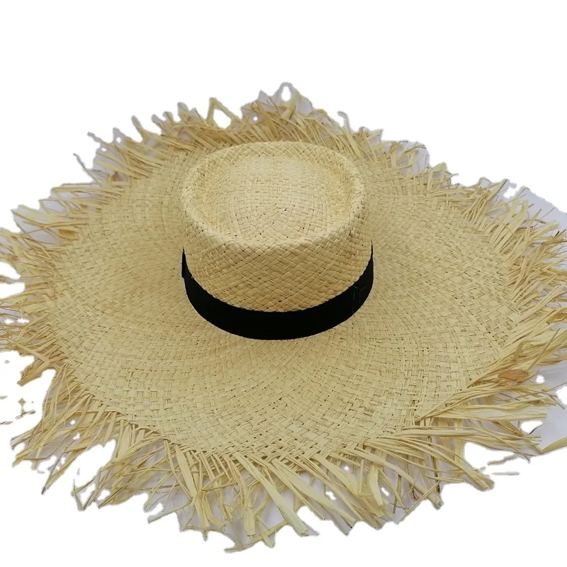 Wholesale Sombrero Fashion Raffia Lady Straw Hat Wholesale Beach