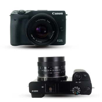 7artisans 50mm F1.8 Lens Large Aperture Manual Micro Fixed Focus Portrait Lens for Lente Canon Sony M4/3 Camera 7artisans detail image