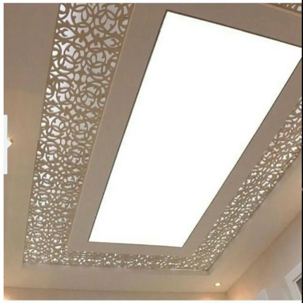 Decorative False Ceiling Customized DIY White Translucent Backlit Fabric  PVC Stretch Ceiling Film Panel Desgin Plastic Ceiling