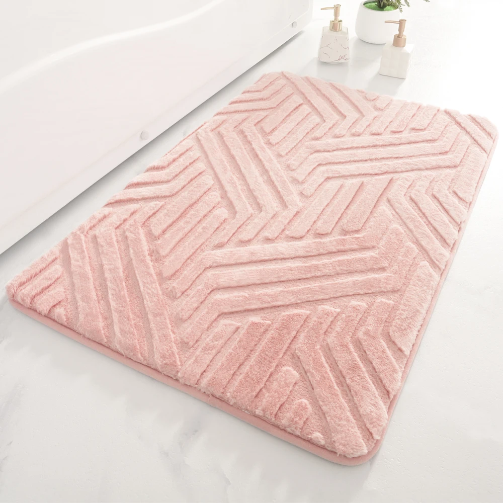  Memory Foam Anti Fatigue Washable Mat Soft Shaggy Absorbent Water Shaggy Bath Mats