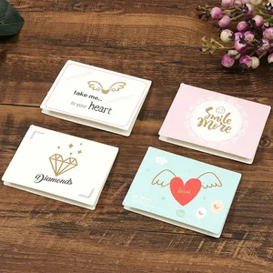 Hot Sale Custom Logo UV Emboss Gold Red Foil Stamping Pink Transparent Mini Cardboard for Personalized Clothing Brand Gift