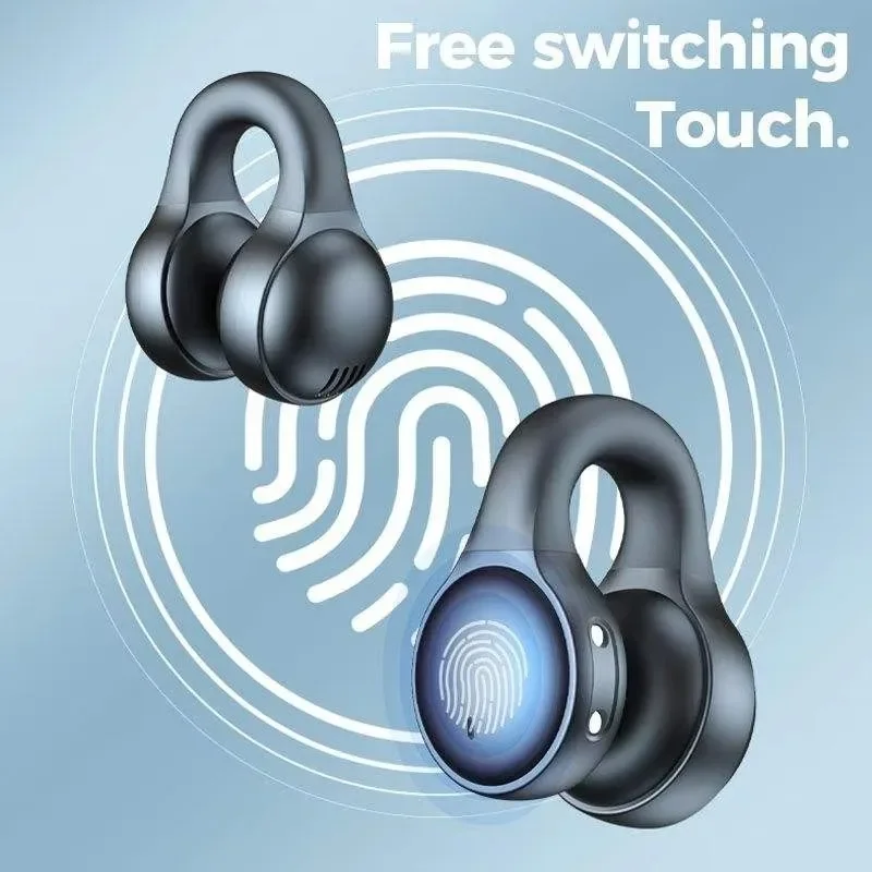Casque Audio Conduction Osseuse Bluetooth 5.3 Paramita - Étanche, Sport, Micro Intégré - Noir