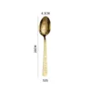 Golden dinner spoon