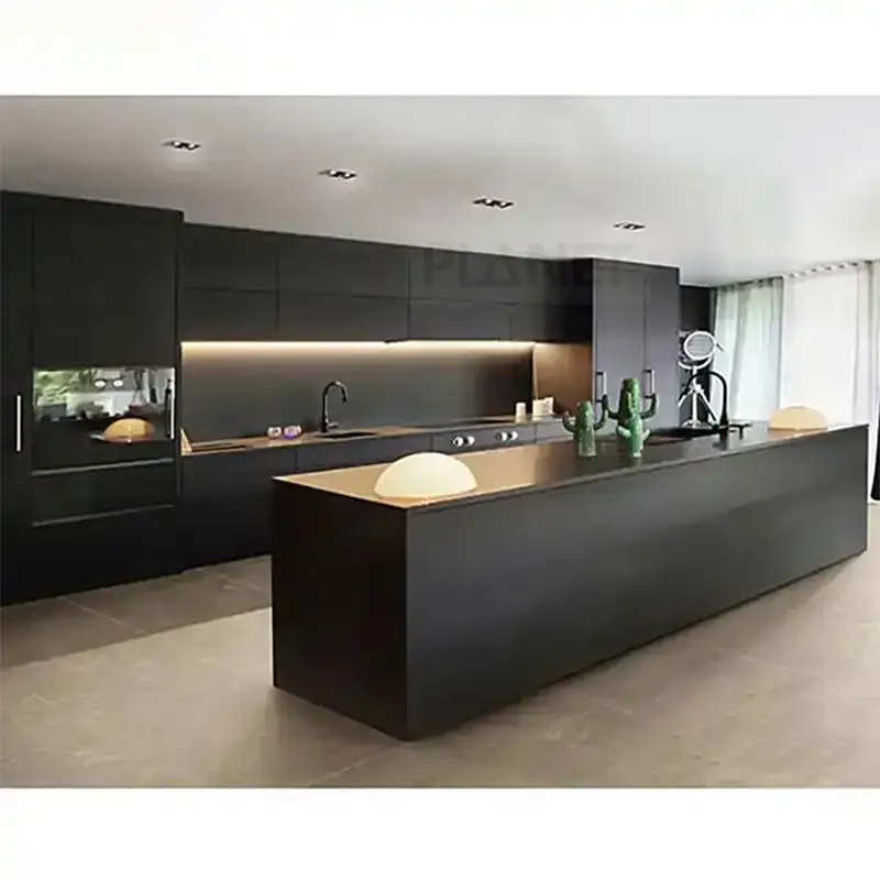 Custom Kitchen Furniture Cupboards Cheap Price Solid Wood Kitchen Cabinets Designs Luxury Stainless Steel Modern Kitchen Cabinet