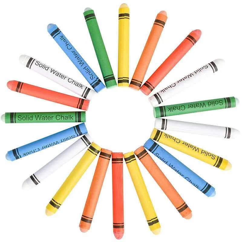 Высококачественный беспыльный Мел для доски белый цветной твердый водорастворимый мелок рисования
