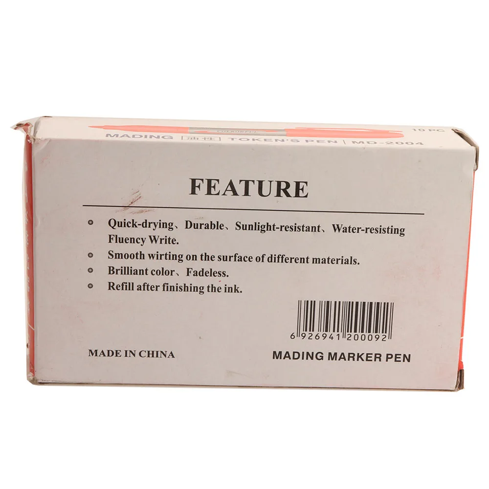10 шт Красочные гарантия качества Перманентный водонепроницаемый Маркер Набор ручек