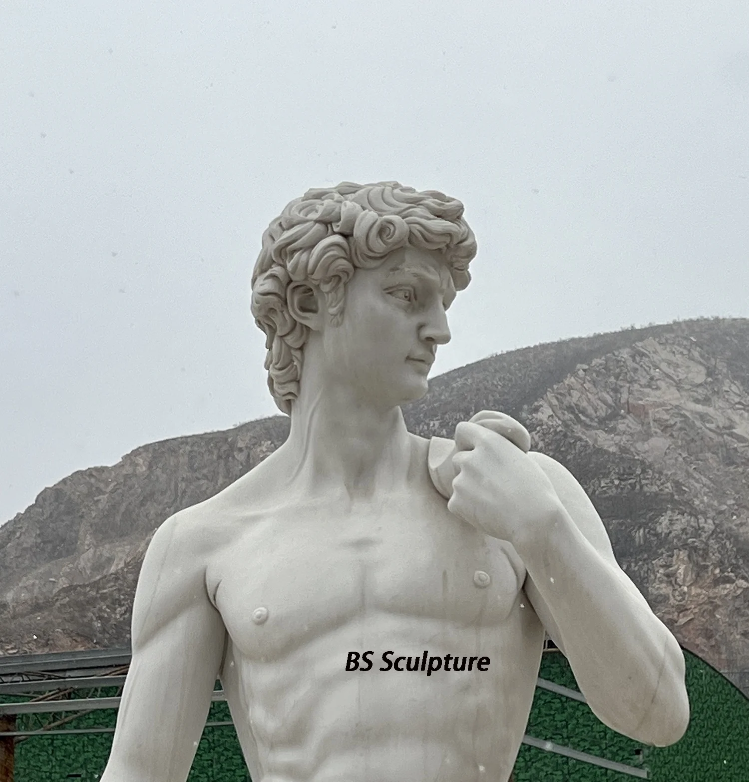 ミケランジェロのダビデ像 大理石製 生活サイズ彫刻 家庭・ホテル用