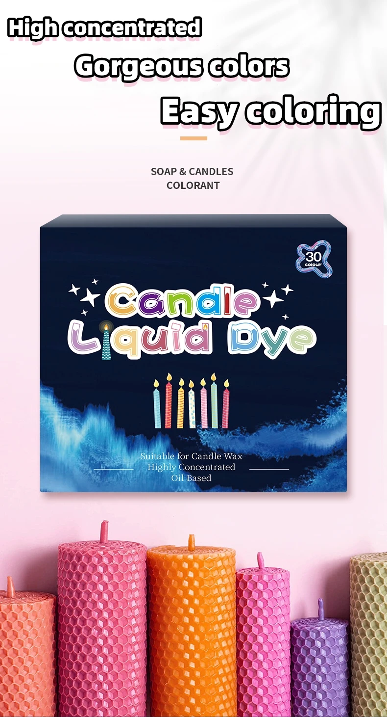 New Color Available 30 Colors Set Candle Dye Color Pigment Liquid Dyes