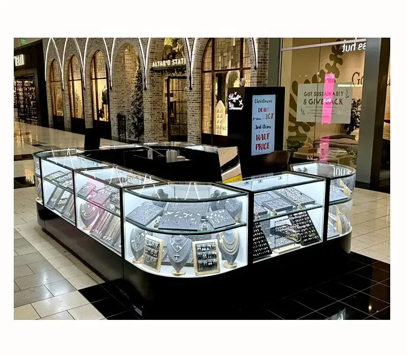 Kiosk Jewelry Store At Outlet Mall Hybird Jewelry Kiosk Design
