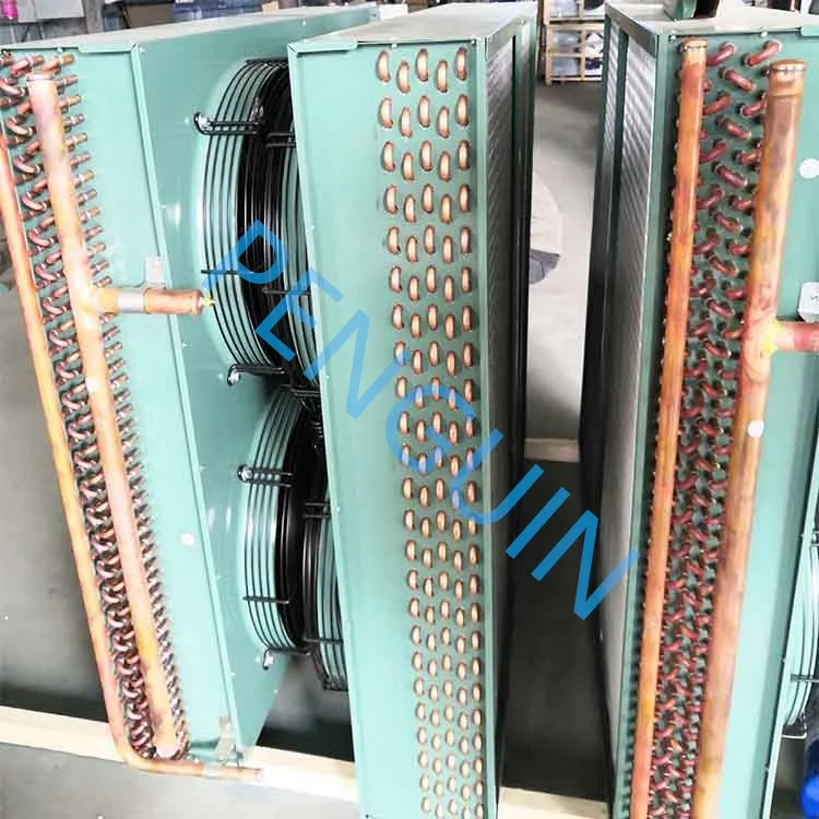 Copper Tube Aluminum Fin Water Cooled Condenser Coil Refrigeration