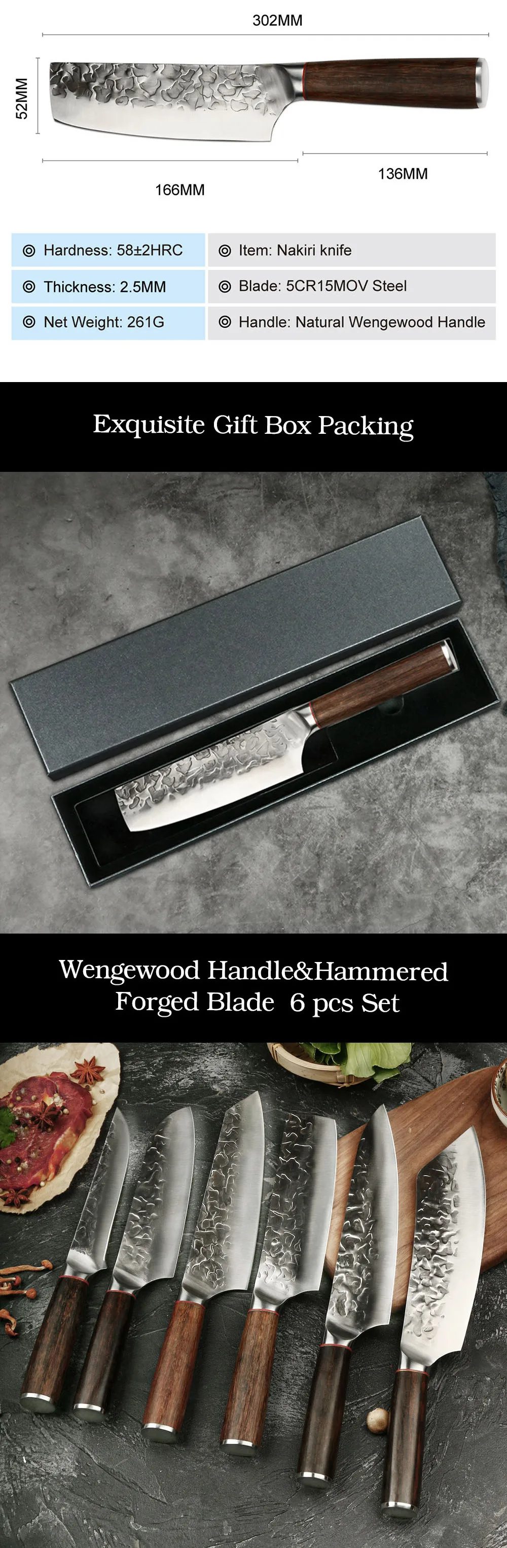 Japanese Nakiri Bucher Knife Beef Meat Cutting Knife Knife Buy