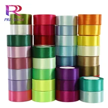 High Quality Custom Printed Solid Color Gift Package Polyester Satin Ribbon
