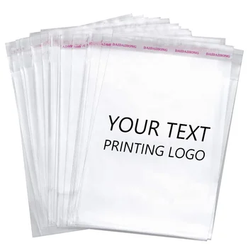 Custom Logo Printing Resealable Apparel Package Opp Bag,Self Sealing ...