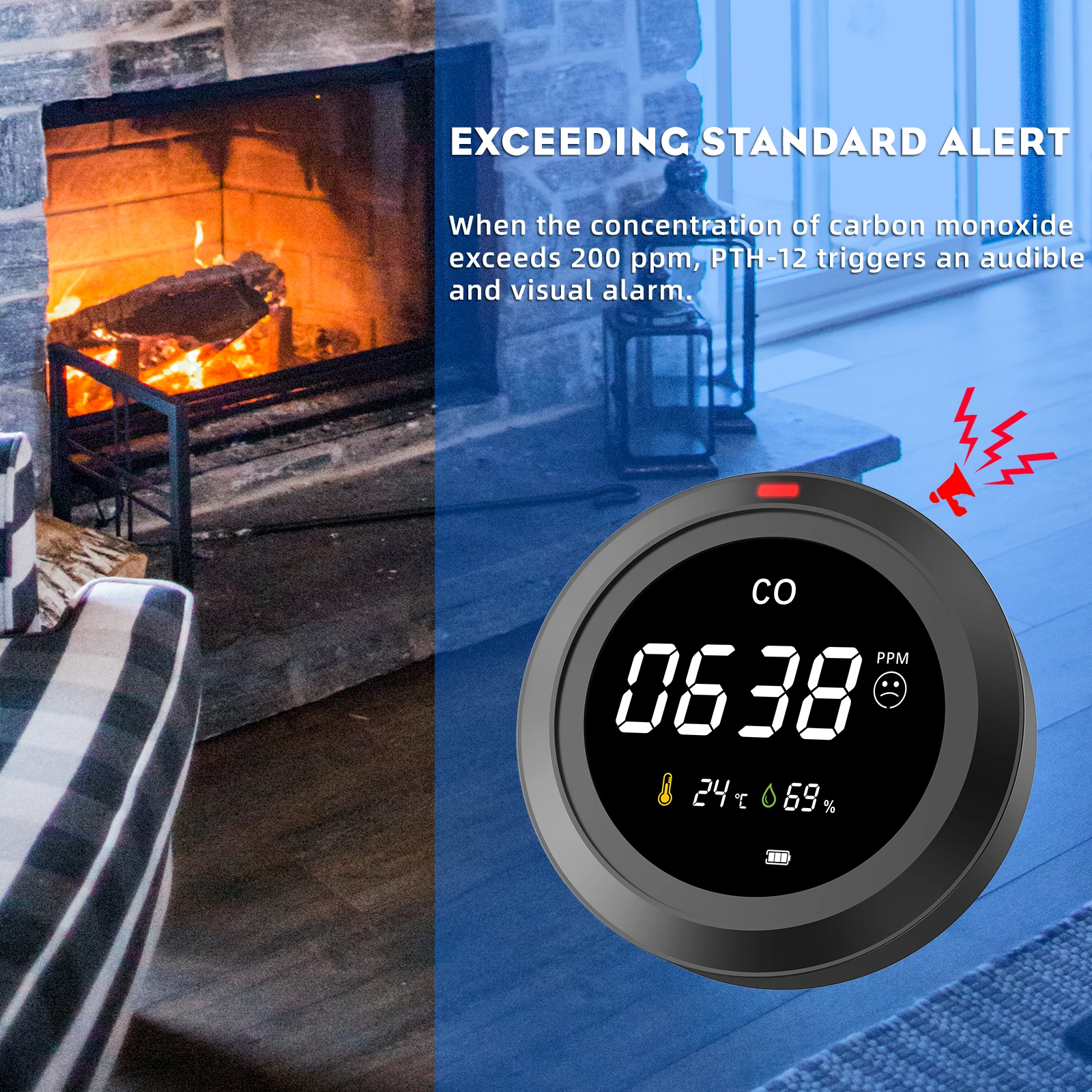 Hot Sell Carbon Monoxide Detector Carbon Monoxide Alarms Home Security