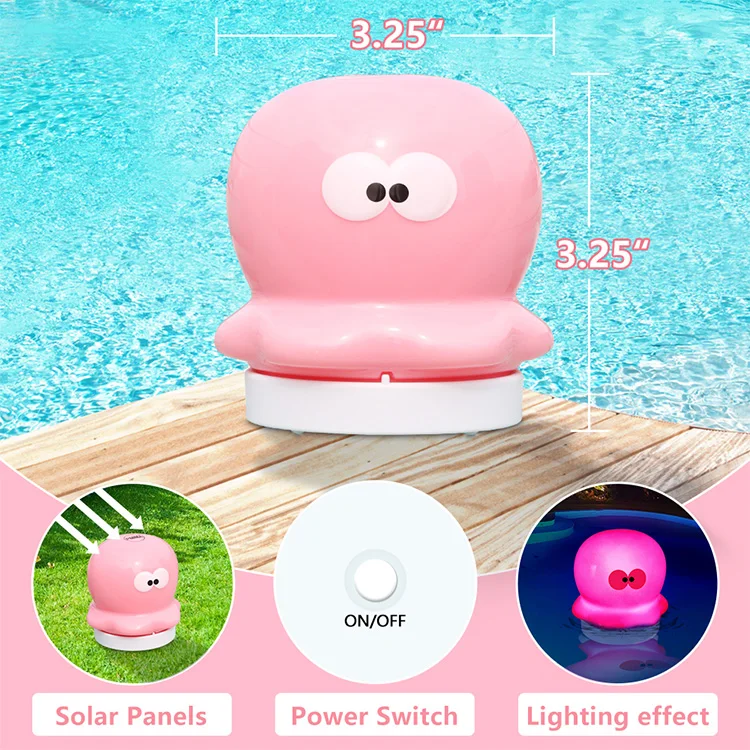 Cootway Solar Outdoor Light Led Light Foats Under Water Light Pool for Garden Pond Bathroom Pool Decor