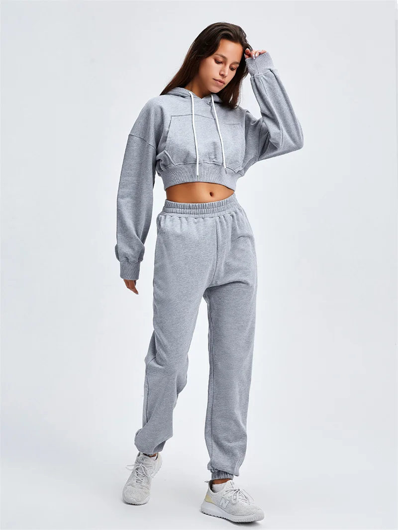 Best Quality Custom Luxury 2 Piece Set Women Oversized Hoodie