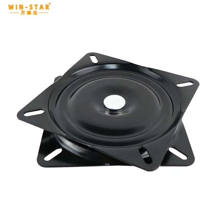 WINSTAR 10-дюймовая Заводская многофункциональная квадратная вращающаяся Металлическая черная поворотная пластина Susan