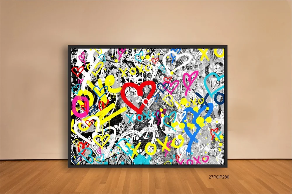 手描きの壁アート落書きストリートポップアートアクリル絵の具
