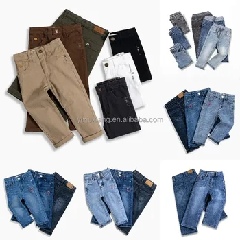 China Children's Clothing Supplier2-14years Old Boys Loose Stretch Ripped Jeans Children Boys Denim Shorts