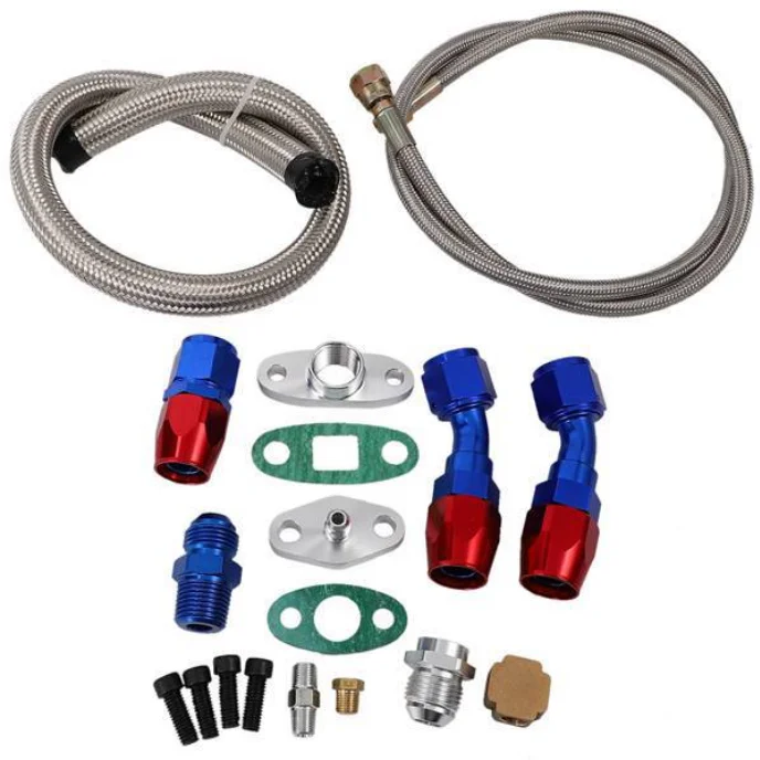 Juego De Cargador Turbo Gemelo Universal De Alto Rendimiento T3T4 DIY