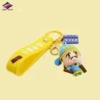 Promotional Gift Keychain Longzhiyu Chinese Style Character PVC Keyring Personalized Design Promotional Gifts 3D Custom Keychain