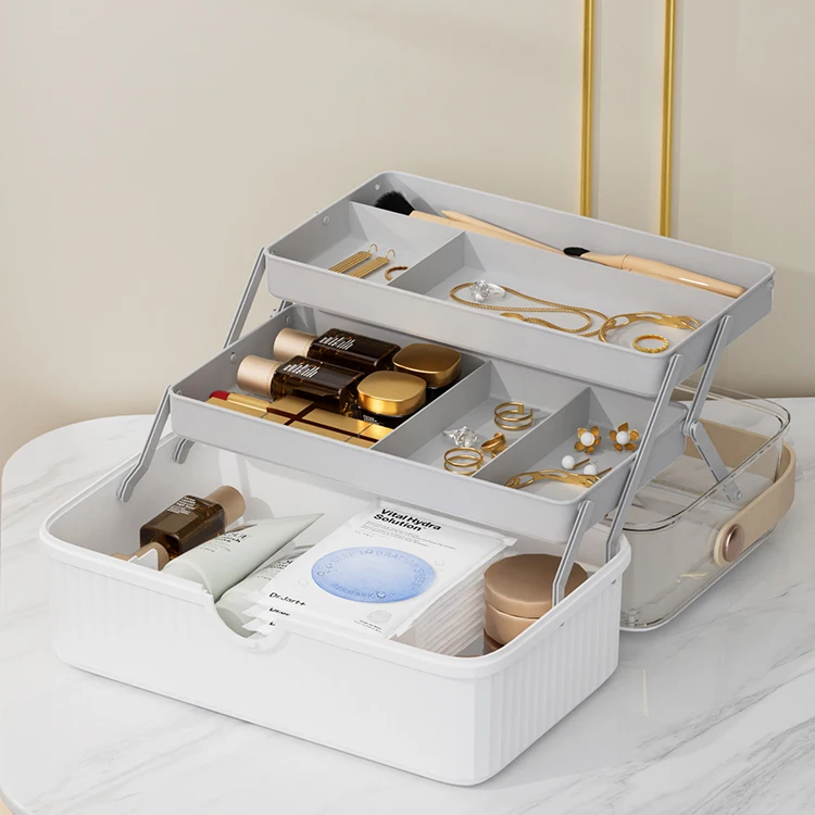 Wholesale Custom Luxury Desktop Dust-proof Make up Organizer Makeup Organizer Storage Box