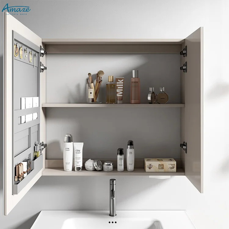 Modern vanity bathroom furniture wood storage wall mounted floating sink bathroom vanity cabinet manufacture