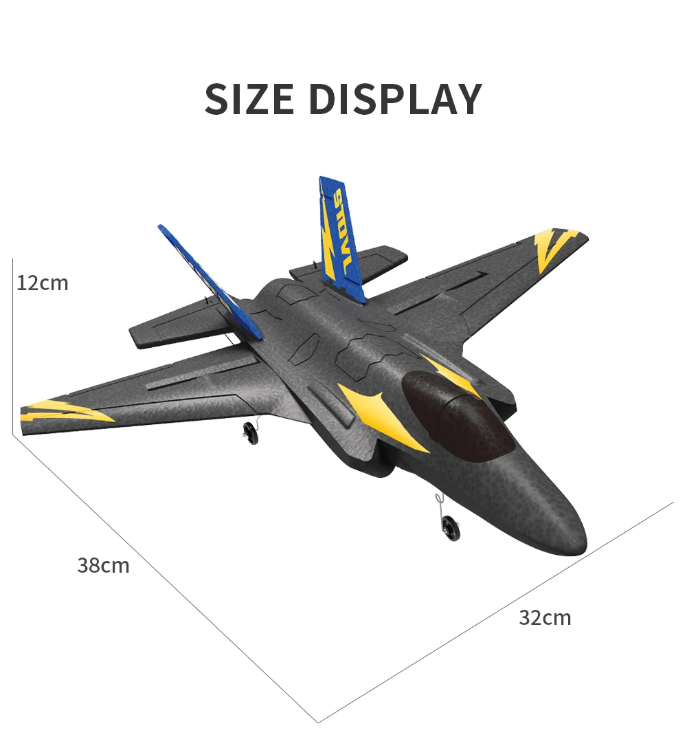 2023 New HOSHI KF605 Glider F35 F-35 Simulation Airplane EDF Jet EPO RC Airplane Scale Modern Fighter Model Hobby Plane Aircraft