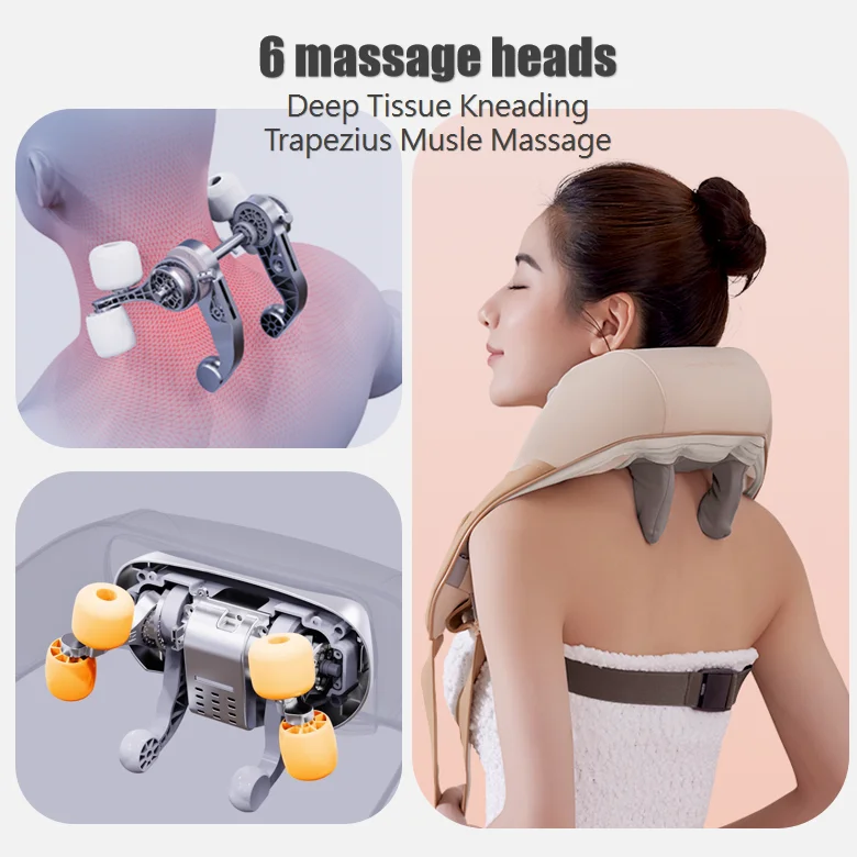 Neck Back Stretcher Refresh Pain Fatigue Relief Acupoint Stimulation Massage Hot