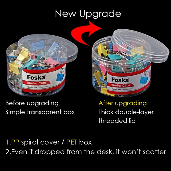 Foska хорошее качество, школьные и офисные канцелярские товары, металлические Цветные папки для документов