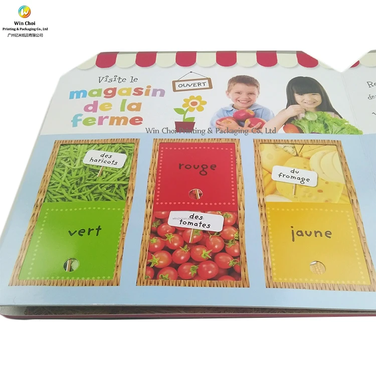 Kids Flaps Board Book Printing Lift A Flap Board Book For Children
