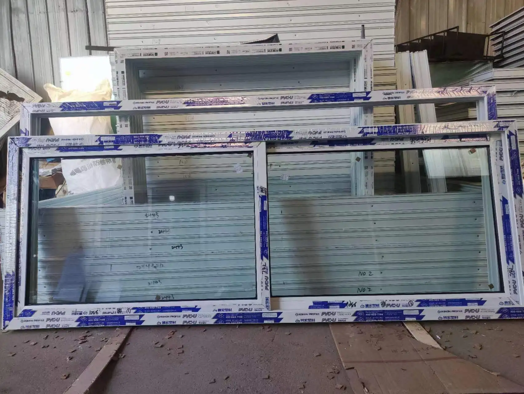 Excellent Quality High pvc window and doors  Security Double Tempered Glass Thermal Break White upvc Sliding Window factory