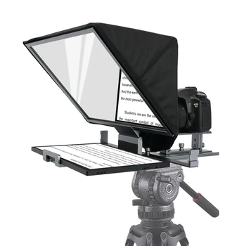 FEELWORLD TP16 16-inch Folding Teleprompter Supports up to 16"  Horizontal Vertical Tablet  Broadcast 16 Inch Teleprompter