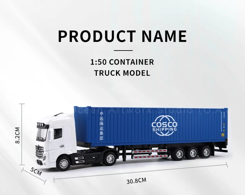 loas container model factory shipping gift customized 150 sx alloy material truck toy scale model-4