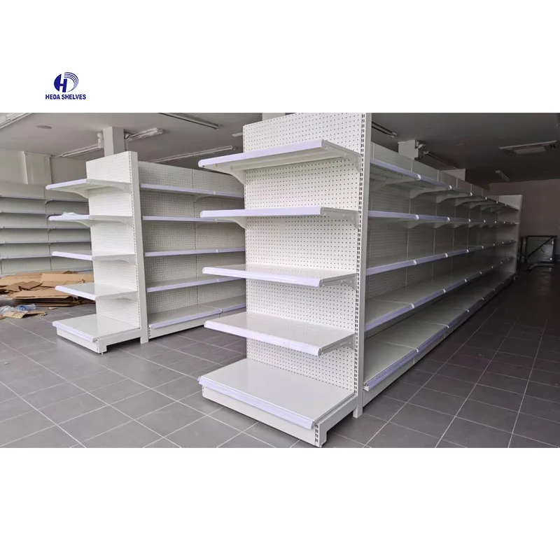 Modern Retail Shop Gondola Shelving System Grocery Store Used Display