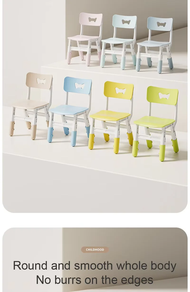 Feelkids Butterfly Lift Chair Adjustable Kids Plastic Indoor Outdoor Modern for Children Ages 1-6 School Home Kindergarten factory