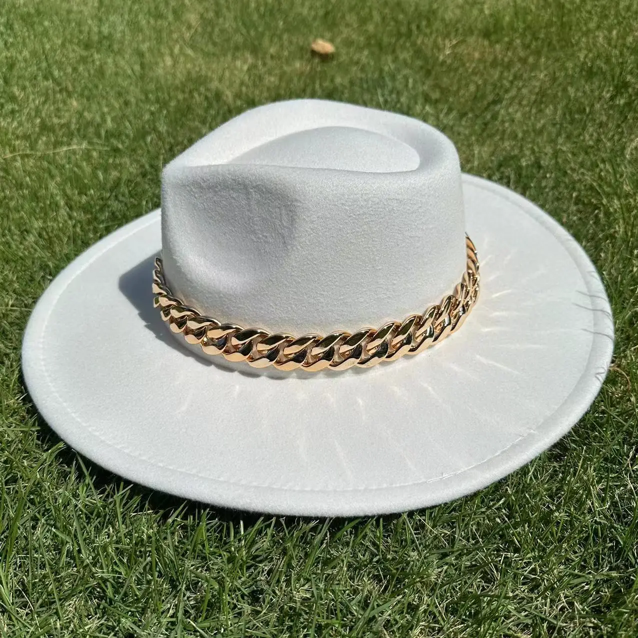 Felt Hat Cuban Hats Wholesale Fashion Ladies Wide Brim Wool Felt