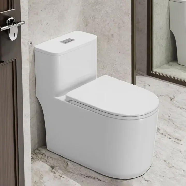 Engros hotellgulvmontert éndelstønnet toalettskål, toalett, sanitært utstyr, kraftig spylefunksjon i badet, wc-toalett