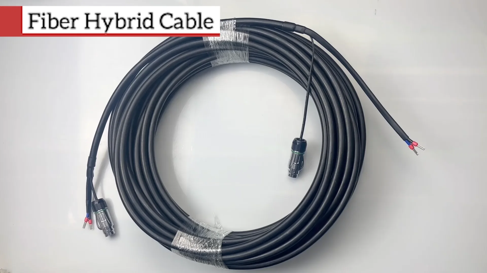 Single Mode Armored Optical Fiber Jumper Hybrid Cable Connector ...